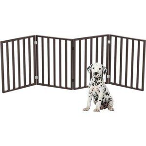 Pet Gate - 4-Panel Indoor Foldable Dog Fence for Stairs, Hallways or Doorways